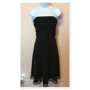 WHBM LBD Ruched Bust Strapless Cocktail Dress 2